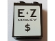 Part No: 3245cpb077  Name: Brick 1 x 2 x 2 with Inside Stud Holder with 'E Z MONEY $' Pattern (Sticker) - Set 71016