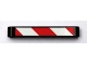 Part No: 32524pb012R  Name: Technic, Liftarm Thick 1 x 7 with Red and White Danger Stripes Pattern Model Right Side (Sticker) - Set 8110