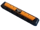 Part No: 32524pb071  Name: Technic, Liftarm Thick 1 x 7 with Logo 'MONSTER JAM' on Orange Stripe Background Pattern (Sticker) - Set 42135