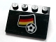 Part No: 3297pb023  Name: Slope 33 3 x 4 with Flag of Germany and Soccer Ball Pattern (Sticker) - Set 3404