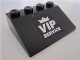 Part No: 3297pb025  Name: Slope 33 3 x 4 with 'VIP SERVICE' on Black Background Pattern (Sticker) - Set 8495