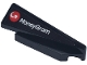 Part No: 3389pb06  Name: Wedge 5 x 1 x 1 1/3 with 4 x 1 Base Right with White 'MoneyGram' and Red Circle with Arrow Logo Pattern (Sticker) - Set 77250