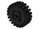 Part No: 3482c01  Name: Wheel with Split Axle Hole with Black Tire 24mm D. x 8mm Offset Tread - Interior Ridges (3482 / 3483)
