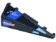 Part No: 3504pb06  Name: Wedge 5 x 2 Left with Blue and Bright Light Blue Stripes and White 'RENAULT E-TECH' and Red and Green 'Castrol' Logos Pattern (Stickers) - Set 77248