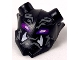 Lot ID: 344146757  Part No: 35636pb05  Name: Minifigure, Visor Mask Ninjago Oni with Dark Purple and Magenta Eyes and White Fangs Pattern