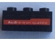 Part No: 3622pb126  Name: Brick 1 x 3 with 'Audi e-tron quattro' on Red Stripe Pattern on Both Sides (Stickers) - Set 75872