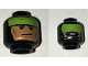 Part No: 3626cpb1616  Name: Minifigure, Head Dual Sided Lime Headband and Cheek Lines / Gas Mask and Lime Goggles Pattern (Batman) - Hollow Stud