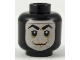 Part No: 3626cpb2123  Name: Minifigure, Head Balaclava with Face Hole, Thick Arched Eyebrows and Smirk Pattern (Screenslaver) - Hollow Stud
