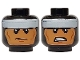 Part No: 3626pb1273 Name: Minifigure, Head Dual Sided Balaclava, White Headband, Cheek Lines, Scowl / Clenched Teeth Pattern (Batman) Part No: 3626pb1273 Name: Minifigure, Head Dual Sided Balaclava, White Headband, Cheek Lines, Scowl / Clenched Teeth Pattern (Batman)