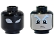 Part No: 3626pb1852  Name: Minifigure, Head Dual Sided Alien with White Eyes and Left Eye Wink / Light Nougat Face with Bushy Eyebrows and Frown Pattern (Magneto)