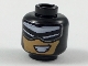 Part No: 3626pb2094  Name: Minifigure, Head Balaclava with White Triangular Headband, Eye Slits, Nougat Face with Smile Showing Teeth Pattern
