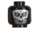 Part No: 3626pb2438  Name: Minifigure, Head Alien with White HP Death Eater Skull Mask Pattern