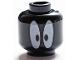 Part No: 3626pb2795  Name: Minifigure, Head Alien with White Oval Eyes Pattern