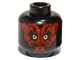Part No: 3626ps8  Name: Minifigure, Head Alien with SW Darth Maul, Red Face Pattern