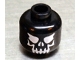 Part No: 3626px326 Name: Minifigure, Head Skull Evil with Eyebrows, White Print Pattern Part No: 3626px326 Name: Minifigure, Head Skull Evil with Eyebrows, White Print Pattern