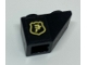 Lot ID: 374049159  Part No: 3665pb009R  Name: Slope, Inverted 45 2 x 1 with Yellow Ninjago Logogram in Shield Pattern Model Right Side (Sticker) - Set 70607
