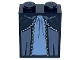 Part No: 3678bpb067  Name: Slope 65 2 x 2 x 2 with Bottom Tube with Minifigure Dress / Skirt / Robe, Layered with Bright Light Blue and Sand Blue Panels Pattern