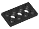 Part No: 3709  Name: Technic, Plate 2 x 4 with 3 Holes