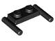 Lego part: Plate, Modified 1 x 2 with Bar Handles - Flat Ends, Low Attachment