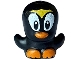 Part No: 3918pb04  Name: Bird, Chick with Open Wings with Large Black and White Eyes, Yellow Crest, Orange Beak and Feet Pattern (Sonic the Hedgehog Pecky / Penguin)
