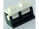 Part No: 3937c14  Name: Hinge Brick 1 x 2 with White Top Plate (3937 / 3938)