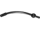 Lego part: Bar Curved with Axle 1L and 1 x 1 Round Plate End