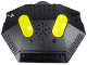 Part No: 40529c01  Name: Electric, Train 9V RC Train Remote Control, Dark Bluish Gray Bottom, Yellow Buttons