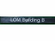 Part No: 4162pb114  Name: Tile 1 x 8 with 'LOM Building B' Pattern