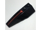Part No: 41748pb088  Name: Wedge 6 x 2 Left with Red Line and Triangle Pattern (Sticker) - Set 70917