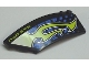 Part No: 41750pb010  Name: Wedge 8 x 3 x 2 Open Left with 'N2O SYS' and Lime Flames Pattern (Stickers) - Set 8139