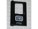 Part No: 4181pb023  Name: Door 1 x 4 x 5 Train Left, Thin Support at Bottom with 'DB 7727' Pattern (Sticker) - Set 7727