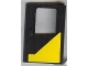 Part No: 4182pb006  Name: Door 1 x 4 x 5 Train Right with Yellow Modified Triangle Pattern (Sticker) - Set 5542