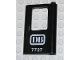 Part No: 4182pb023  Name: Door 1 x 4 x 5 Train Right, Thin Support at Bottom with 'DB 7727' Pattern (Sticker) - Set 7727