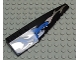 Part No: 42060px5  Name: Wedge 12 x 3 Right with Blue Shark and Silver Wave Pattern