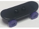 Part No: 42511c04  Name: Minifigure, Utensil Skateboard Deck with Dark Purple Wheels (42511 / 2496)