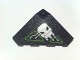 Part No: 43708pb03R  Name: Wedge 4 x 4 (Slope 18 Corner) with Silver and Lime Circuitry and Skull Pattern (Sticker) - Set 7713