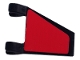 Lot ID: 237922399  Part No: 44676pb015L  Name: Flag 2 x 2 Trapezoid with Red Pattern Model Left Side (Sticker) - Set 8362