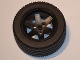 Part No: 44772c04  Name: Wheel 56mm D. x 34mm Technic Racing Medium, 3 Pin Holes with Black Tire 81.6 x 36 R Technic Straight Tread (44772 / x1825)