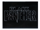 Part No: 4515pb075  Name: Slope 10 6 x 8 with White Outline 'BLACK PANTHER' Pattern (Sticker) - Set 76215