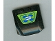 Part No: 45677pb013  Name: Wedge 4 x 4 x 2/3 Triple Curved with Number 3 on Blue and Lime Pattern (Sticker) - Set 8663