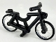 Part No: 4719c02  Name: Bicycle with Trans-Clear Wheels with Molded Black Hard Rubber Tires (4719 / 92851pb01)