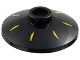 Part No: 4740pb033  Name: Dish 2 x 2 Inverted (Radar) with 7 Yellow Radial Marks Pattern