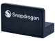 Part No: 4865pb119  Name: Panel 1 x 2 x 1 with Rounded Corners with White 'Snapdragon' and Logo Pattern (Sticker) - Set 77244