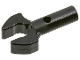 Part No: 48729b  Name: Bar   1L with Clip Mechanical Claw - Cut Edges and Hole on Side