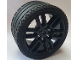 Part No: 49294c03  Name: Wheel 56mm D. x 34mm Technic Racing Medium, 6 Pin Holes, Axle Hole, Open Spokes with Black Tire 68.8 x 36 ZR (49294 / 44771)