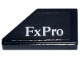 Part No: 5092pb017  Name: Tile, Modified 1 x 2 Wedge Right with White 'FxPro' Logo Pattern (Sticker) - Set 77251
