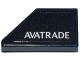 Part No: 5092pb019  Name: Tile, Modified 1 x 2 Wedge Right with White 'AVATRADE' Logo Pattern (Sticker) - Set 76925