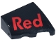 Part No: 5093pb016  Name: Wedge 2 x 2 x 2/3 Right with Red 'Red' Red Bull Logo Pattern (Sticker) - Set 77243