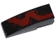 Part No: 50950pb076R  Name: Slope, Curved 3 x 1 with Dark Red Spatter Pattern Right (Sticker) - Set 76020