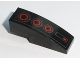 Part No: 50950pb111  Name: Slope, Curved 3 x 1 with Red Circle Back Lights on Black Background Pattern (Sticker) - Set 75168